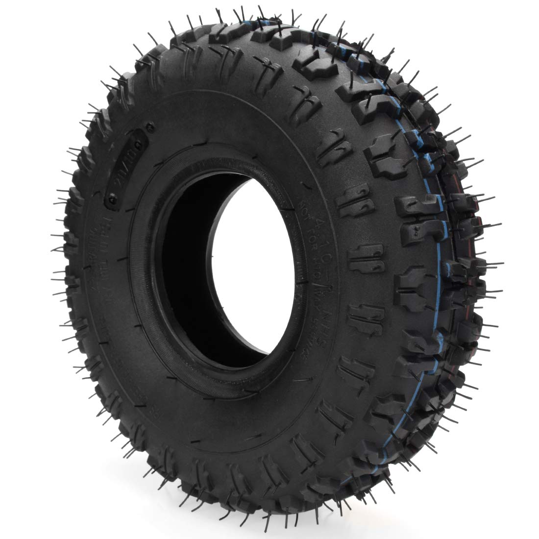 FVRITO Confezione da 2 pneumatici 4.10-4 410-4 4.10/3.50-4 con camera d'aria per tosaerba da giardino, spazzaneve, tosaerba, camion, carriola, bambini, ATV