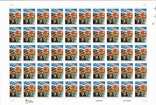 USPS 1997 Stars and Stripes Sheet of Fifty 32 Cent Stamps Scott 3153