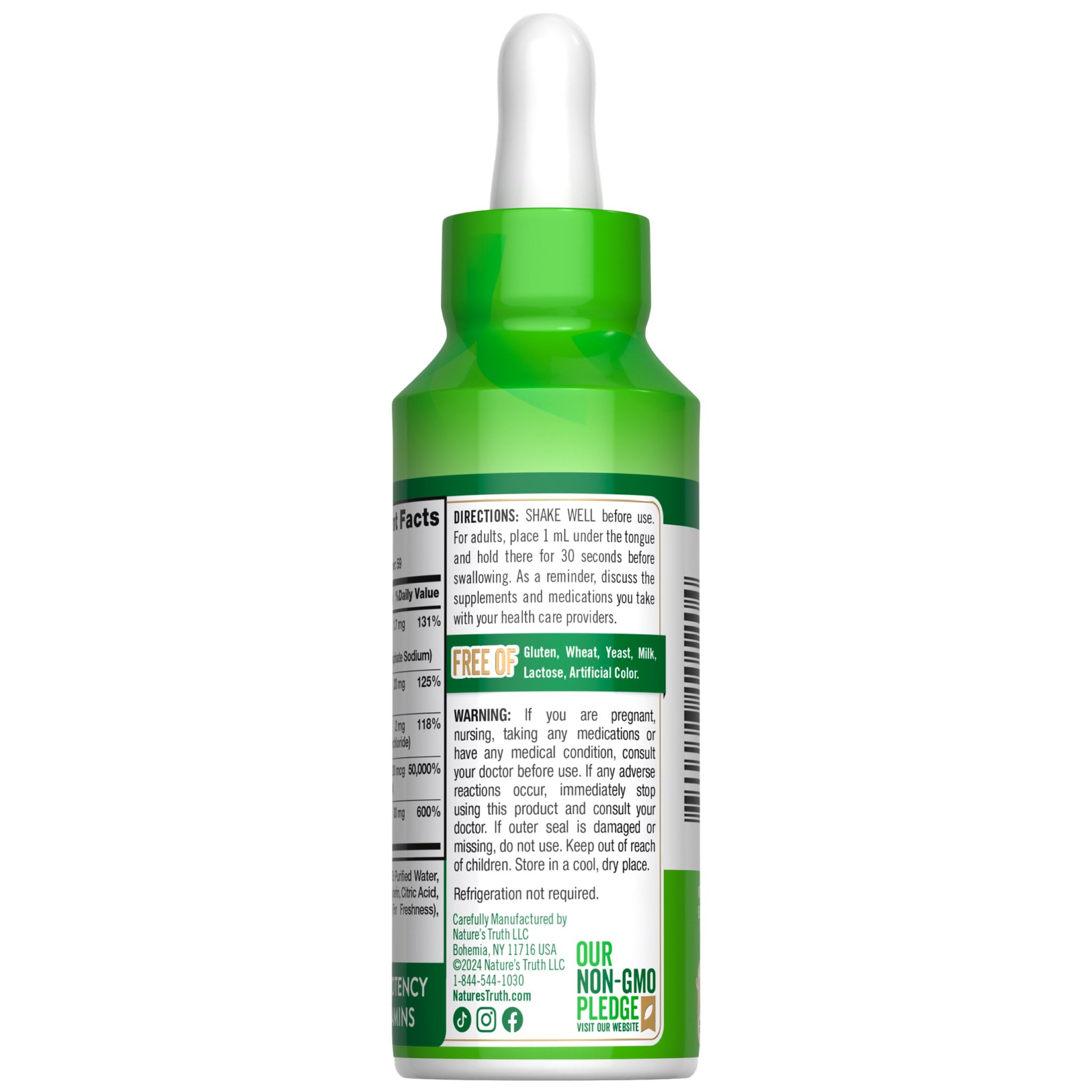 Nature's Truth Sublingual B Complex | with B12 | 2 Fluid Ounces — Amazon image 7