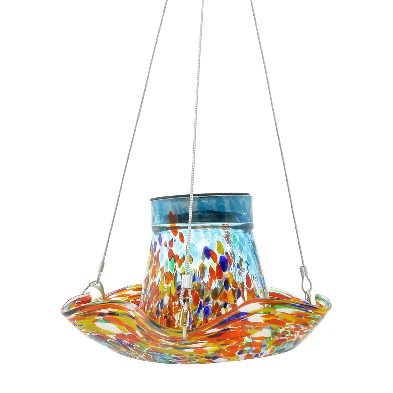 Bebederos para Colibríes Exteriores Comederos para Aves Silvestres con | Bebedero Antifugas Con Vidrio Decoración Jardín Y Patio Exterior
