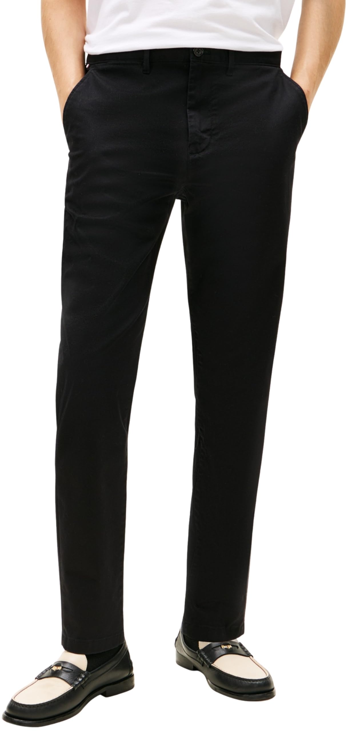Tommy Hilfiger Men's CORE Harlem Essential Twill MW0MW40690 Chino, Black (Black), 34W / 30L