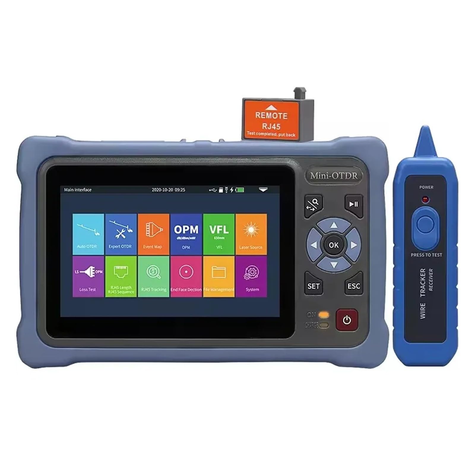 Testeur de Fiber optique OTDR, réflectomètre de Test en direct avec réseau d'affichage numérique avec VFL OLS OPM 1310/1550/1610NM(1550NM)