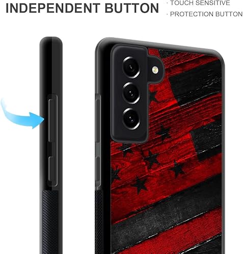 Miniatura 8 de DJSOK Funda compatible con Samsung Galaxy S20 FE, clásica bandera estadounidense independiente 1776 We The People diseño de patrón trasero + funda
