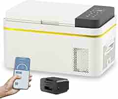 Amazon.co.jp: ポータブル冷蔵庫 20L 車載冷蔵庫 バッテリー付き