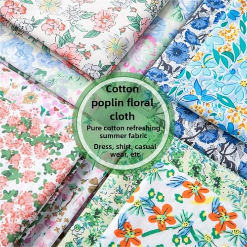Popeline de coton imprimé fleurs pour coudre vos pyjamas doux