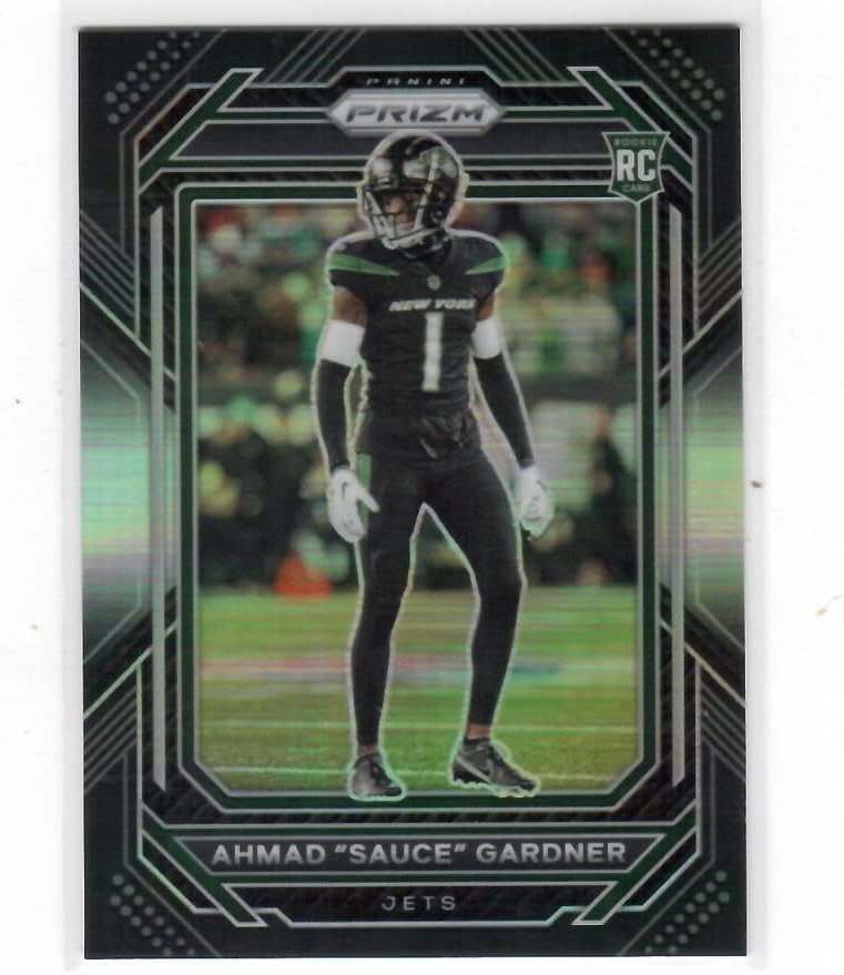 2022 Panini Chronicles Prizm Black Silver #22 Ahmad "Sauce" Gardner ROOKIE CARD New York Jets NM-MT NFL Football