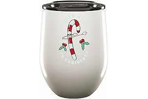 Holly and the Hot Chocolate 12oz Christmas Gift Wine Tumbler Cup