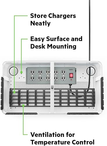 Miniatura 12 de Belkin Almacena y carga con divisores fijos. Estación de carga AC para el aula para computadoras portátiles y tabletas, organización de iPad hasta