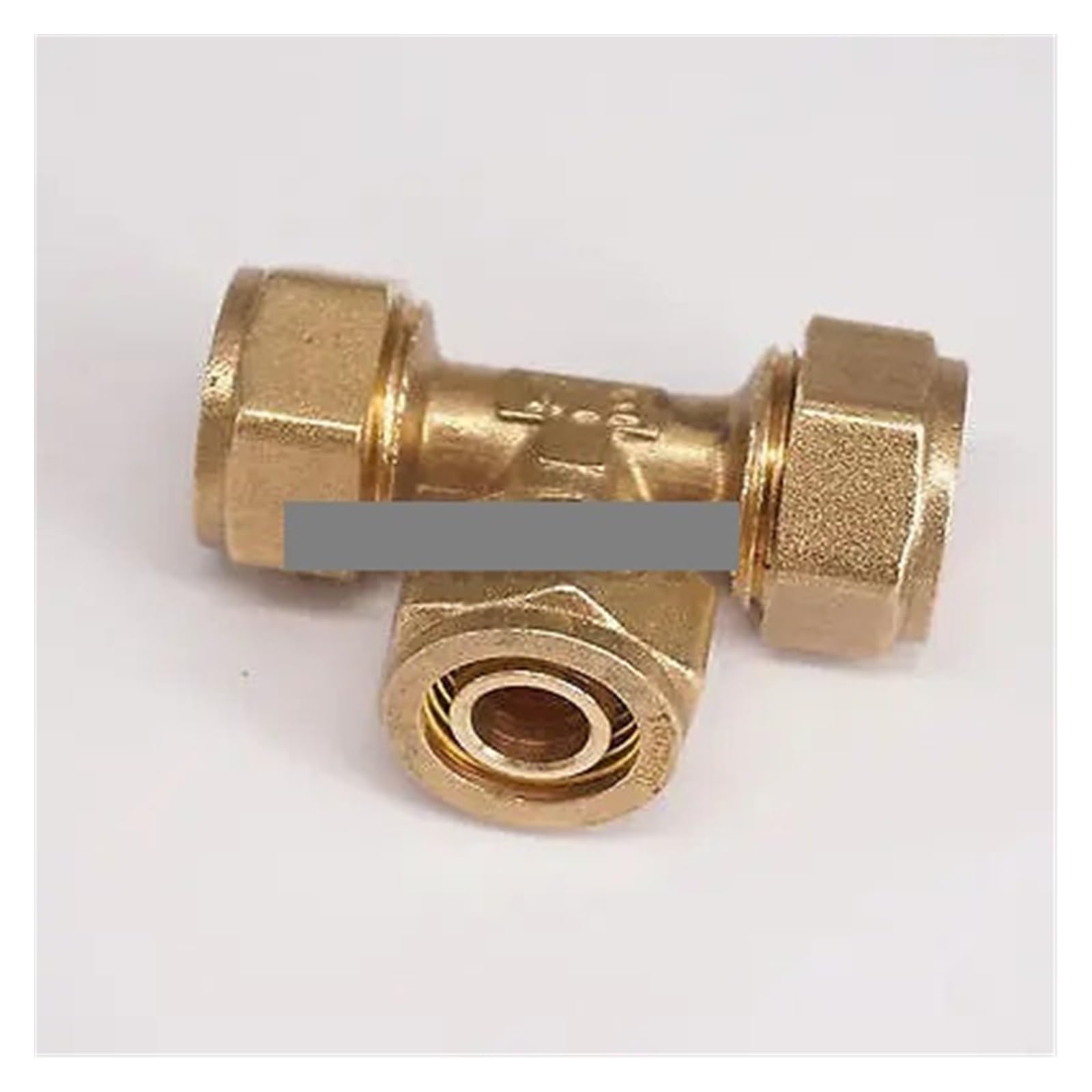 Hgetjohxem One Color 14X18mm Idxod Pex-Al-Pex Tube Tee Brass Compression Pipe Fitting Connector For Floor Heating