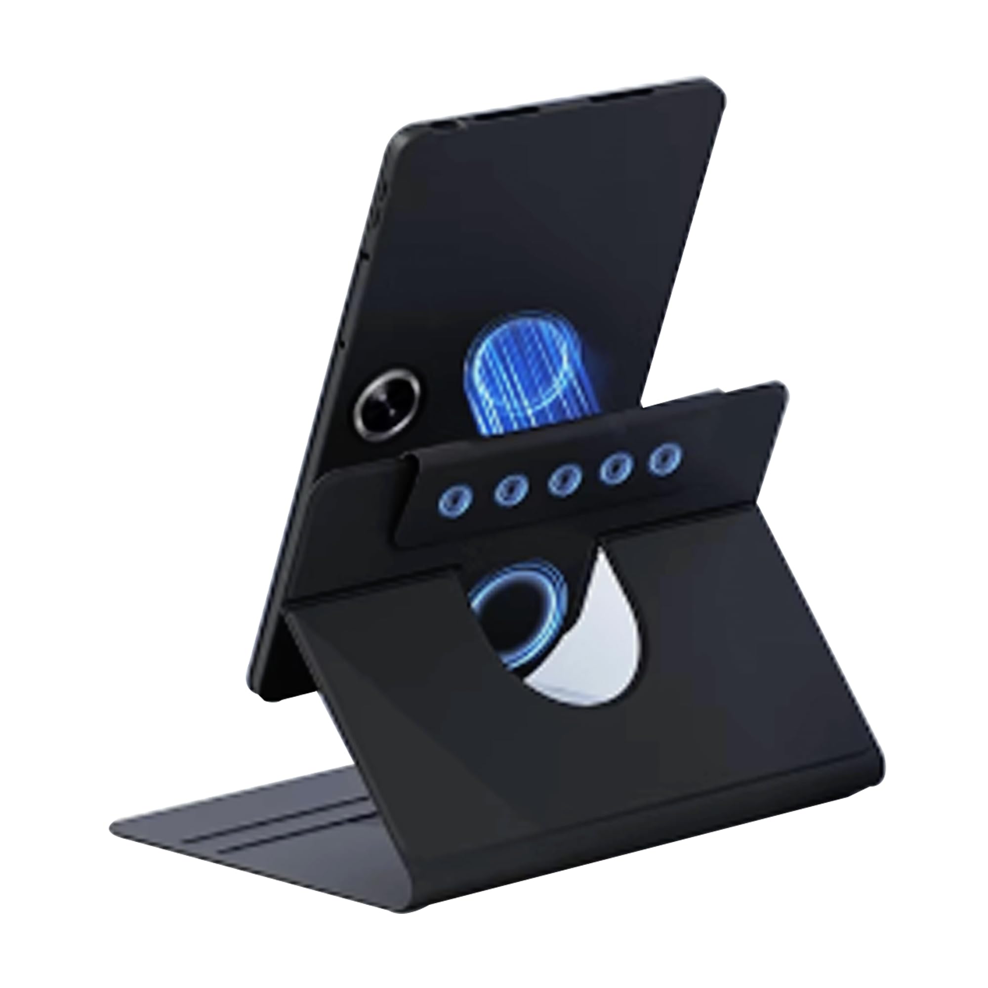 zZjoOoj Hülle für OnePlus Pad Lite/Oppo Pad SE 11 Zoll Tablette Case，360° Drehbarer Magnetischer Aufteilbarer Schutzhülle,Automatischer Schlaf/Aufwachen,Einstellbarer Ständer - Schwarz