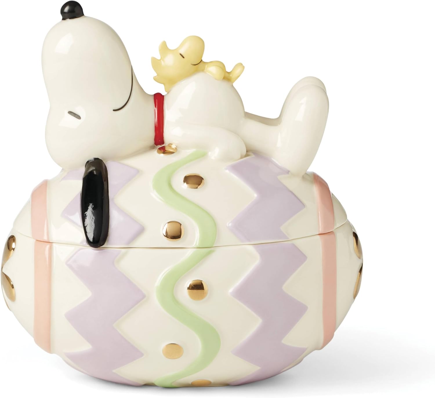Lenox 895685 Peanuts Easter Snoopy Covered Candy Dish, Spring Serveware