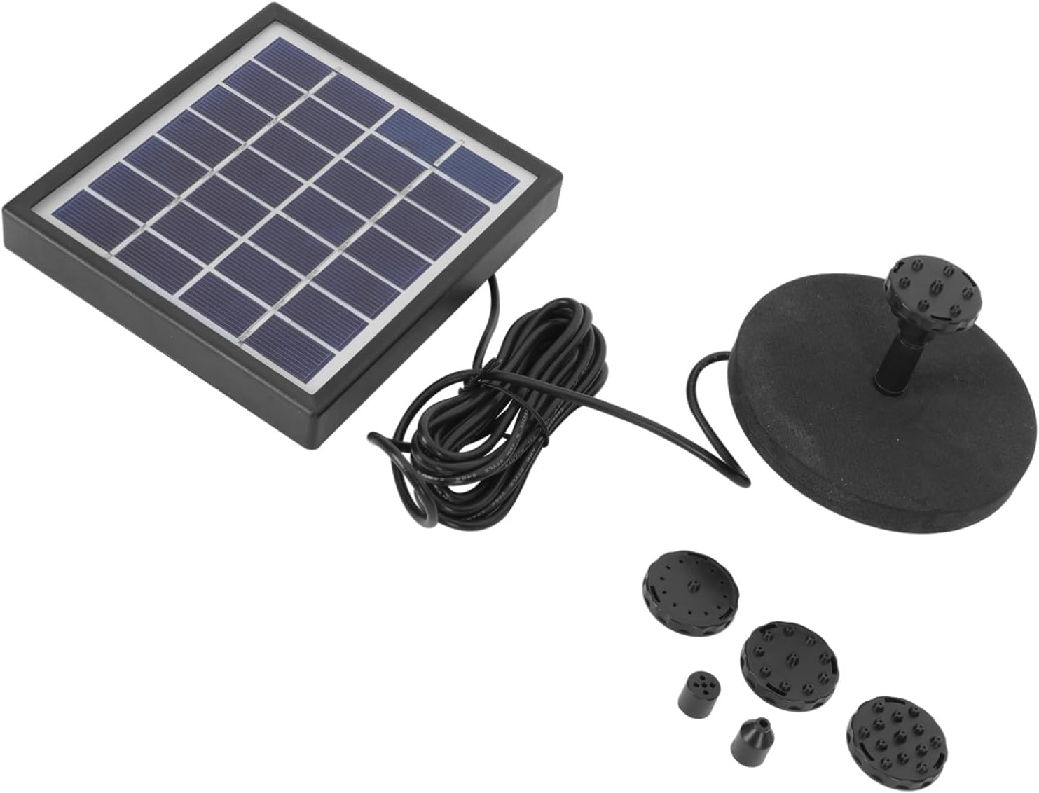 Generic Solar Water Pump Kit Solar-Powered Floating Fountain Pump for Garden Pool Outdoor Water Feature Plastic Material Energy-Saving Decorative Fountain