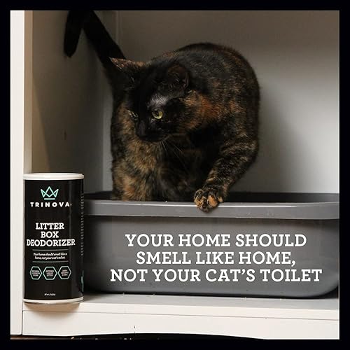 Miniatura 3 de TriNova Desodorizador de caja de arena Kitty  100% de base biológica, hipoalergénico, sin fragancia, eliminador de olores y neutralizador  Extiende