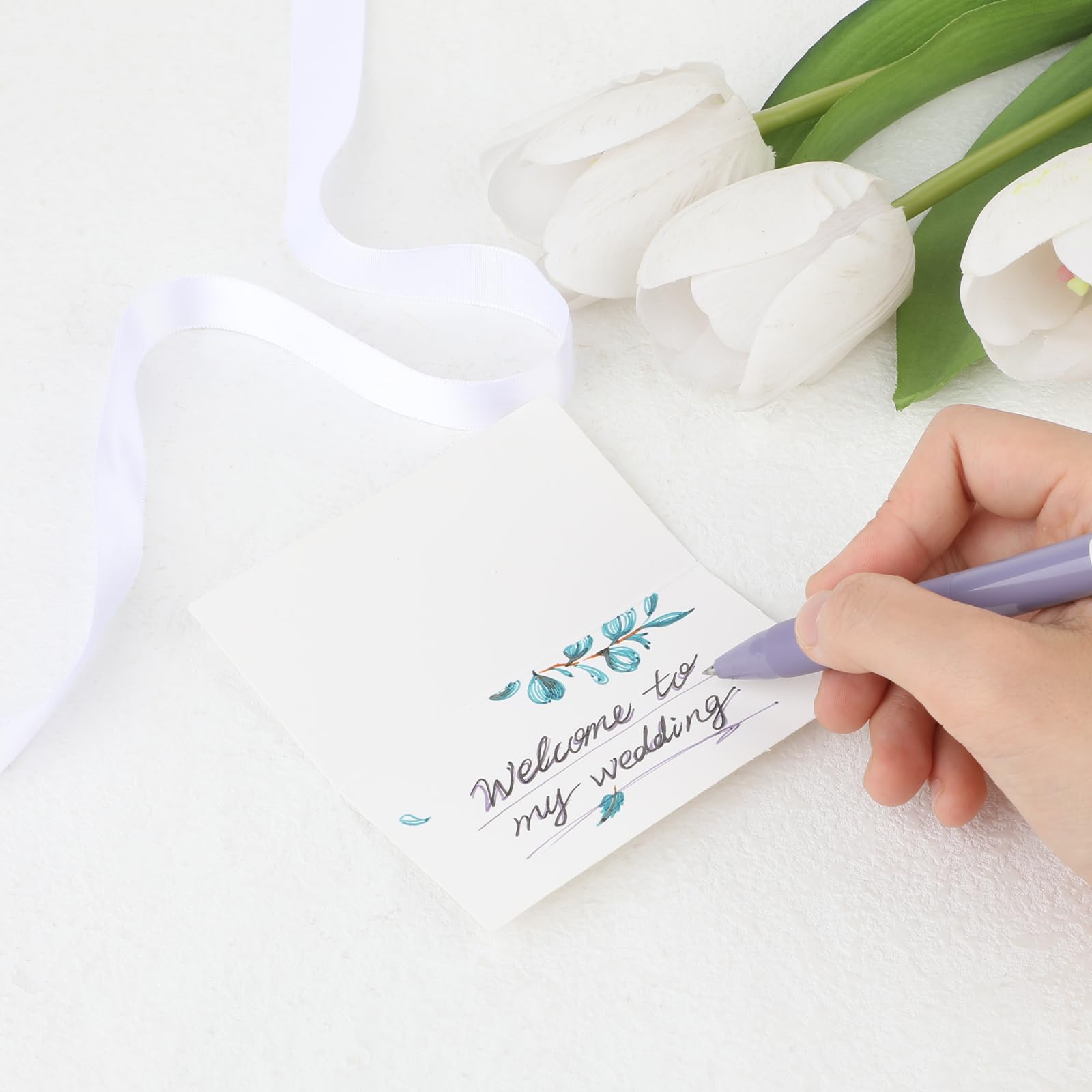 Name Cards for Table Setting 50Pack Blank Fillable Banquet Seat Tents for Weddings Escort Cards Placecards 3.9" x 3.5" (Folded) for Wedding Table Dinner Parties - Image 3