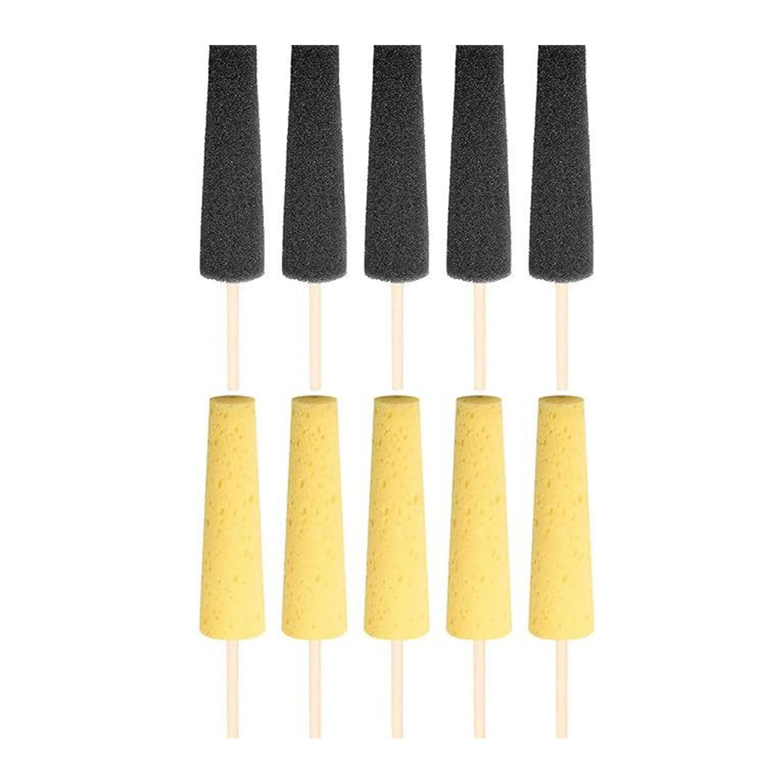 Hsioluted 10Pcs Pottery Clay Smoothing Sponge Tool Stick Pottery Sponge Ceramic Shaping Tool for Ceramic Clay Shaping Trimming Stick
