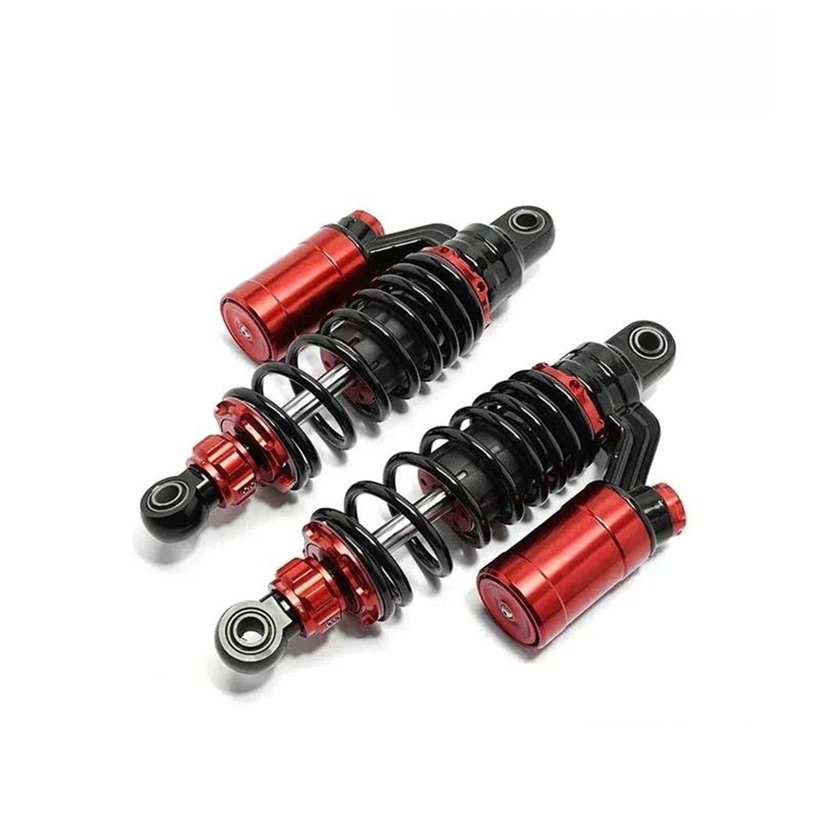 Amortiguadores Amortiguador Trasero Universal Para Motocicleta Amortiguadores Oleoneumáticos Ajustables De 265 Mm(Rojo)
