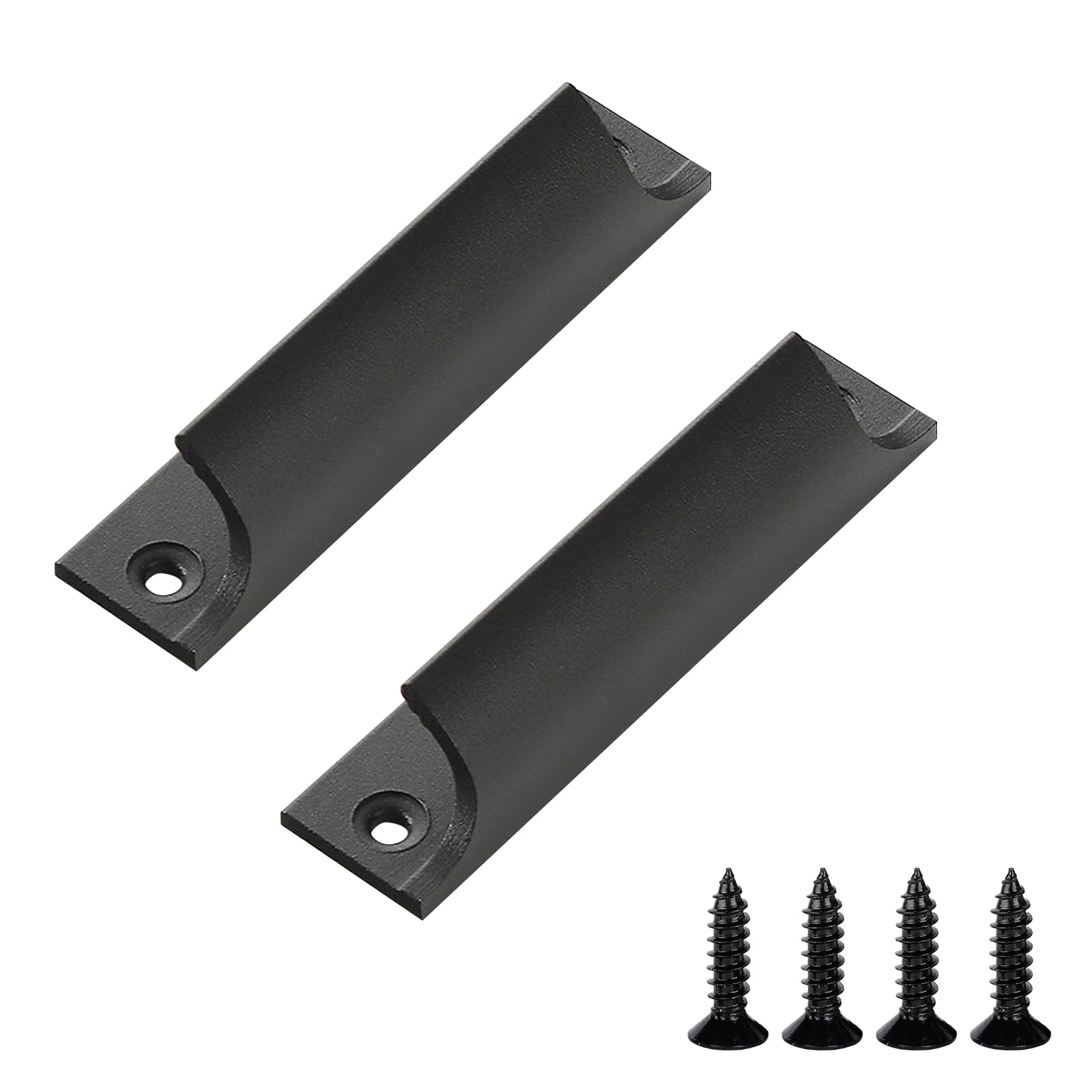 2 Stück Balkontürgriff Außen Metall, Aluminiumlegierungsgriff Mit Schrauben,Schiebetürgriff,Terrassentürgriff,Schrankschubladengriff,Küchentürgriffe für Fenster,Balkontüren, Schiebetüren, Schubladen