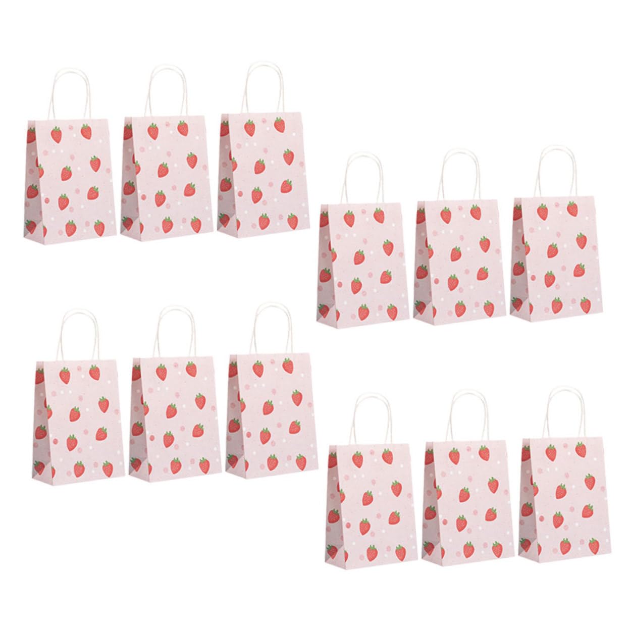 Gadpiparty 4 Sätze Papier Geschenktüten Mit Griffen Und Festival Geschenkbeutel Für Hochzeiten Geburtstage Und Besondere Anlässe Für Kleine Überraschungen Und Dekorationen 12 Stück * 4