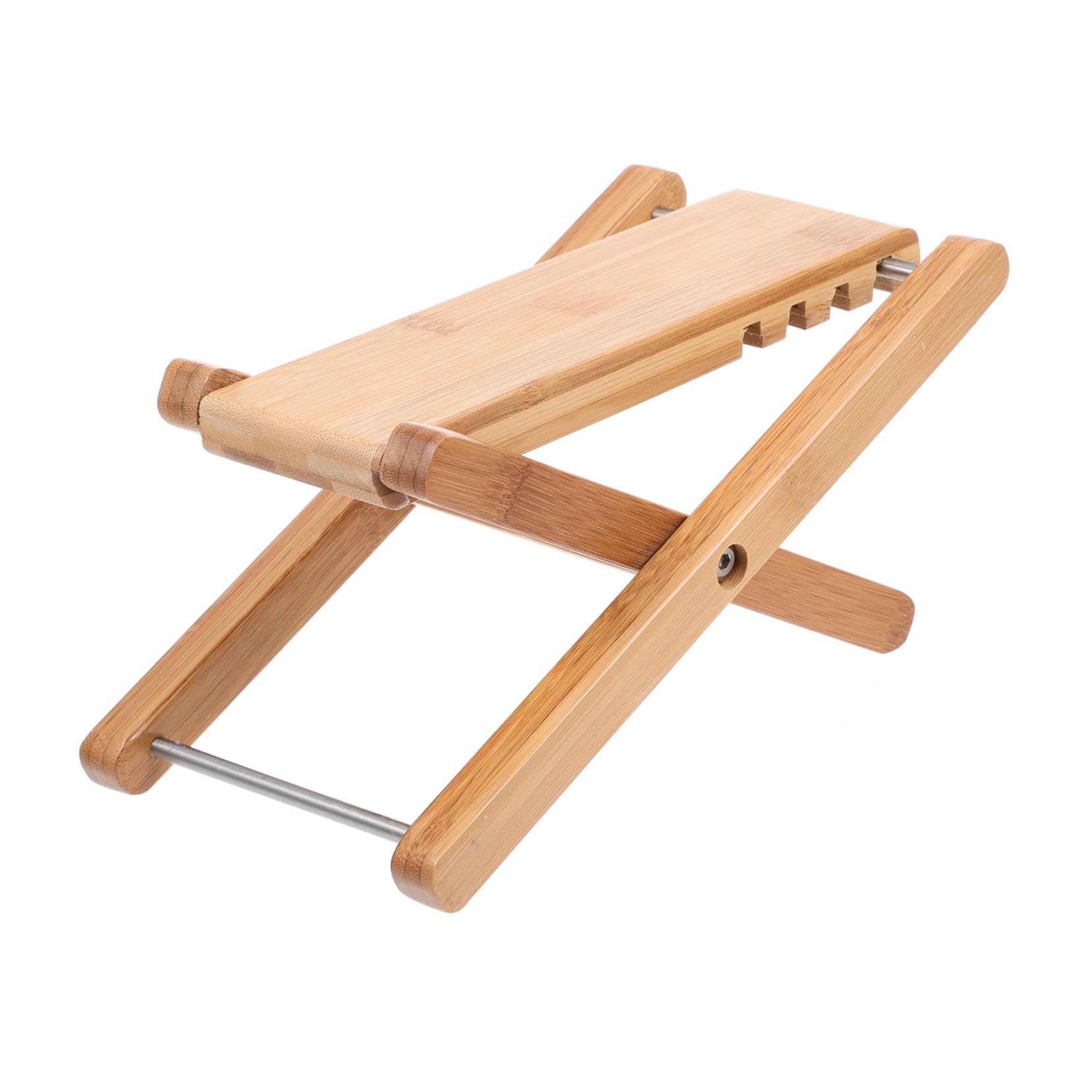 GOOHOCHY Guitar Balance Support Bamboo Guitar Footstool Original Wood Foldable Shelf