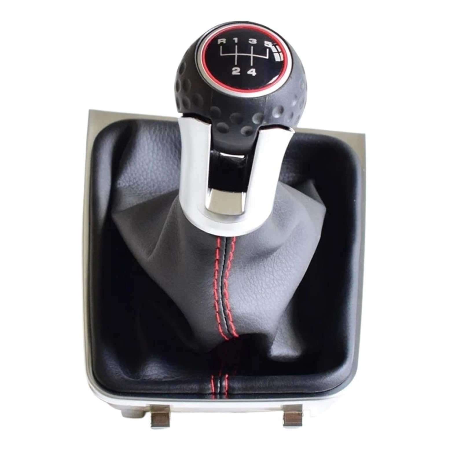 YDXHERTA 5 6 Speed Manual Gear Shift Knob Lever Handball Leather Boot Gaiter Cover for for Golf 7 MK7 VII GTI GTD 2013-2018 Spare Parts(5 Speed)