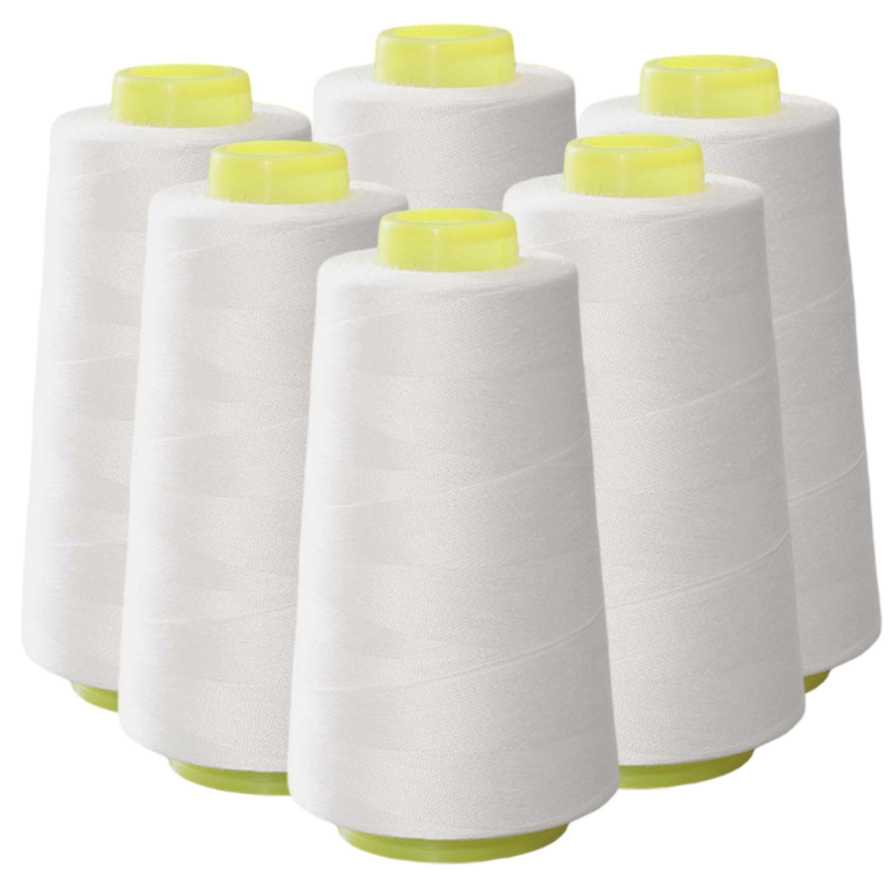 Fil pour machine à coudre pratique : lot de 6 rouleaux en polyester pour vos ateliers maison
