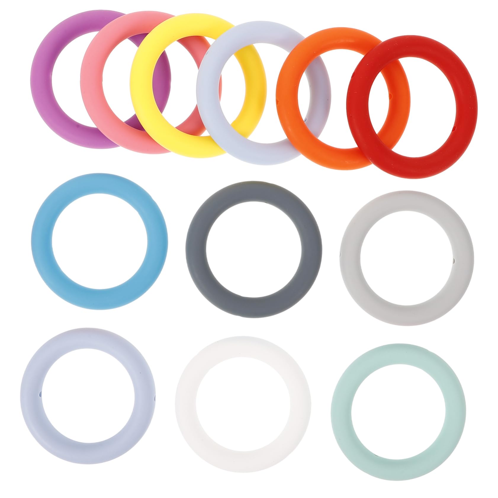 36 Stk Silikonring Ring Für Schlüsselanhänger O Ringe Zum Basteln Diy Liefert Schlüsselanhänger Aus Silikon Schlüsselbundringe Silikon-o-ringe Kieselgel NUOBESTY