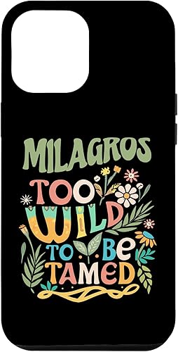 Miniatura 1 de iPhone 14 Pro Max MILAGROS Name Cute Retro Girls Wildflower MILAGROS Name Case