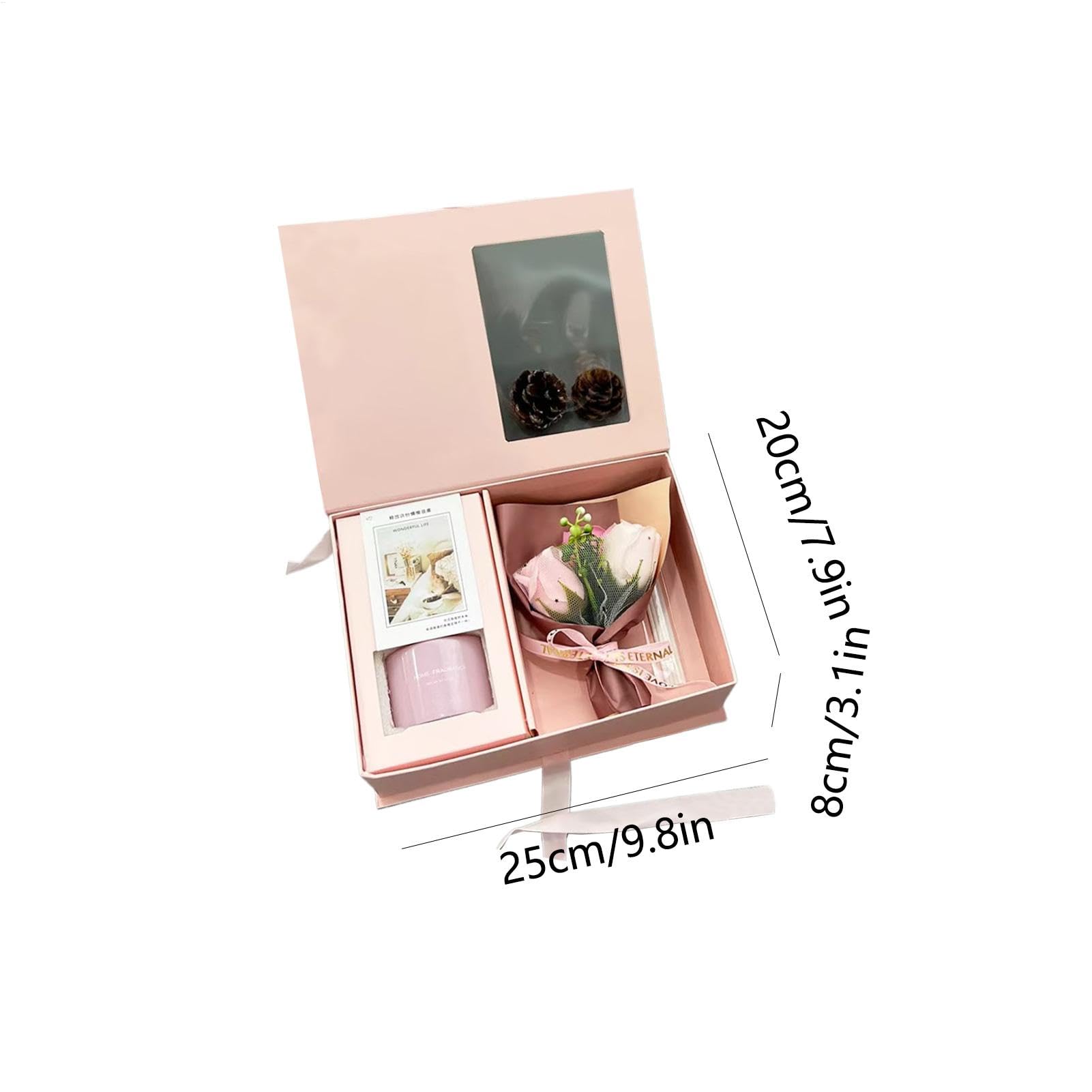 Caja difusora de aromaterapia, Juego de Regalo de aromaterapia de 120 ml, Caja de Regalo de aromaterapia, Elegante Caja de Get Well Soon, Cesta de SPA de Fragancia con Flor para Mujeres, Madres, | Varilla difusora de aromaterapia creativa, difusor de vari