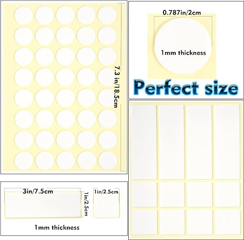 Miniatura 2 de Adhesivos de puntos de doble cara, pósteres adhesivos para pared, 248 unidades, tiras transparentes para colgar imágenes, sin residuos, cinta