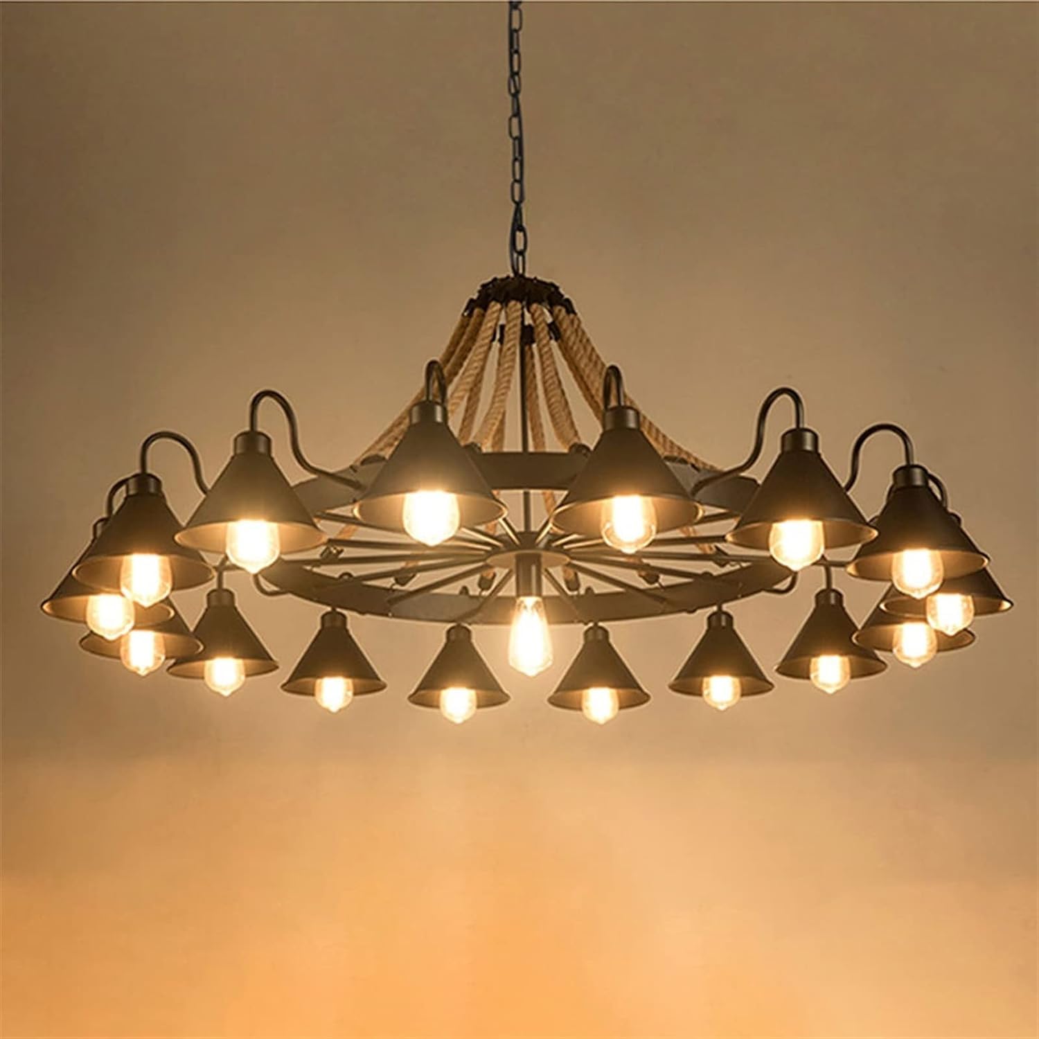 LED Modern Chandelier Lamp 16 Lights E27 Industrial Pendant Light Ceiling Lighting Fixtures Decoration V intage Hanging Pendant