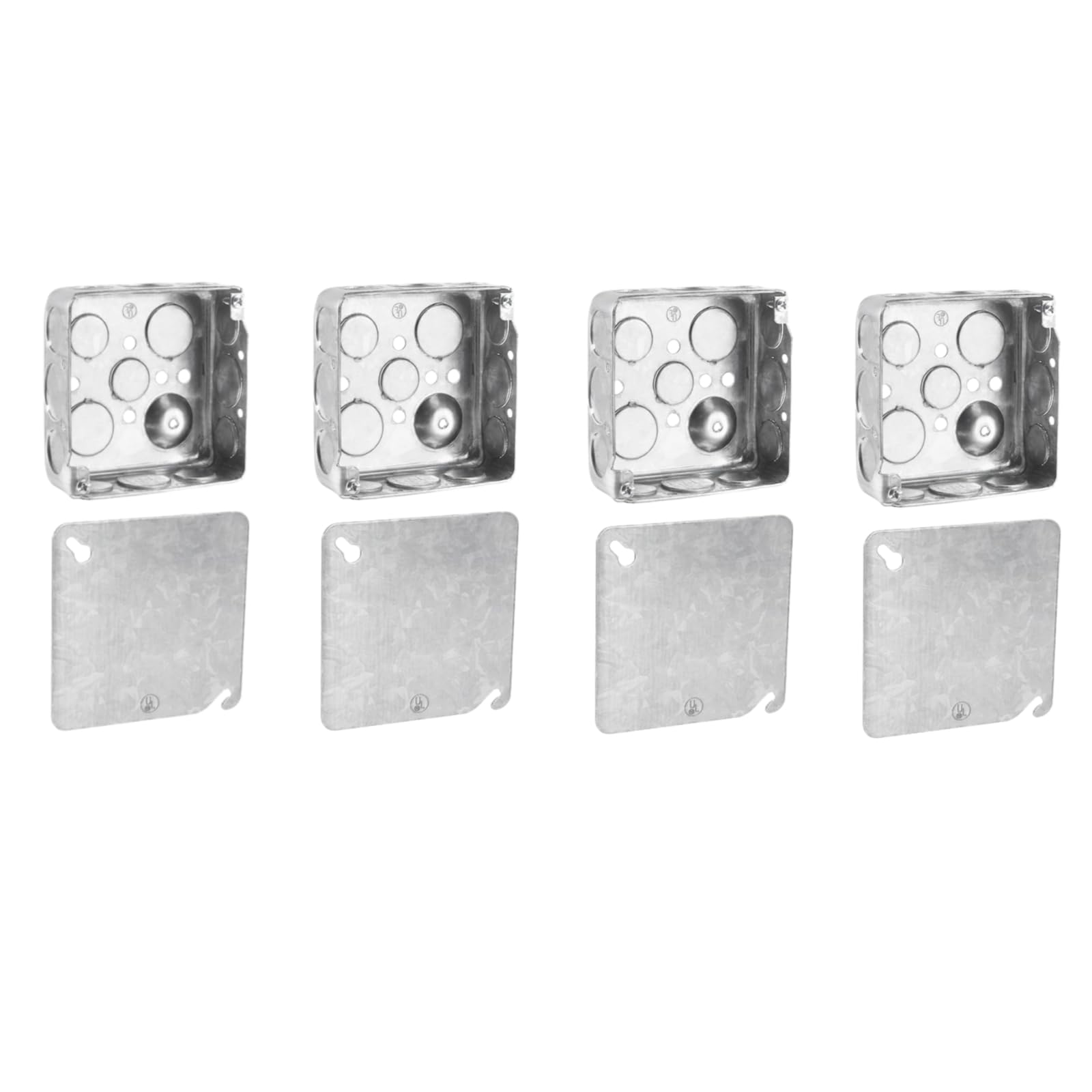 Galvanized Electrical Junction Box - 4x4 Square -8