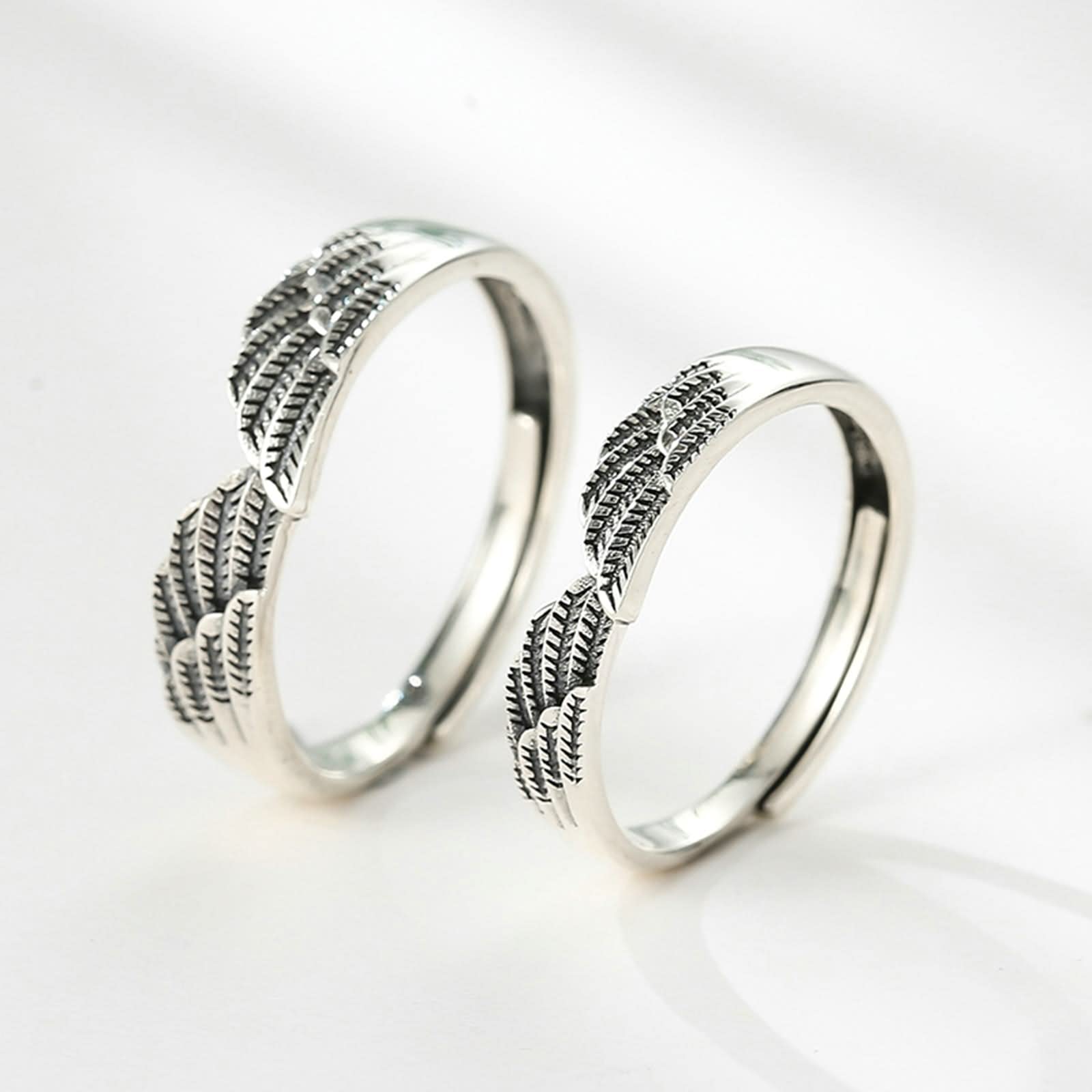 Ringe aus Sterlingsilber, Ring für die Beste Freundin, Engelsflügel, Silber, kleine Geschenksets für Frauen