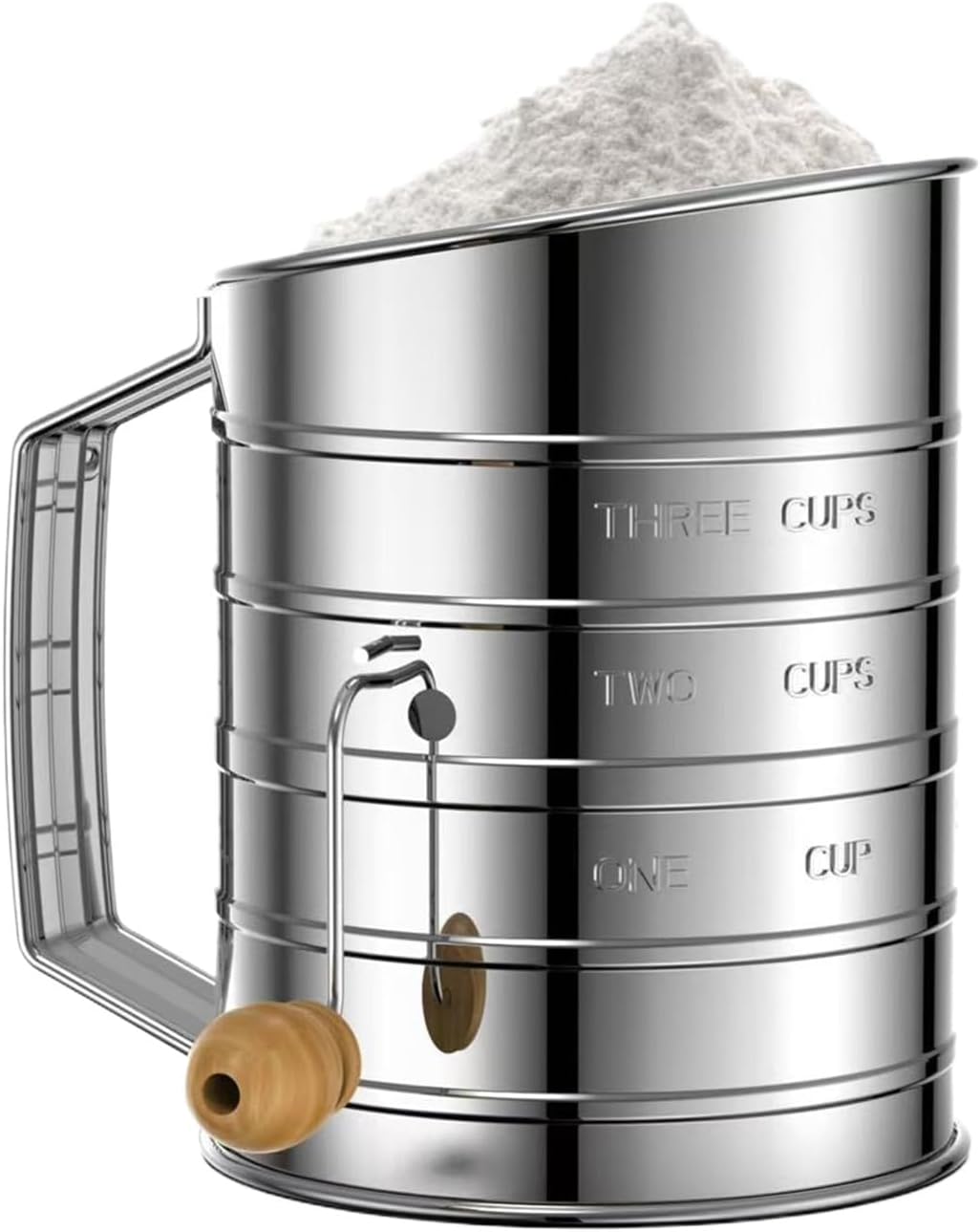 Sifter for Baking,Fine Mesh Flour Sieve for Agitator,Dishwasher Safe Kitchen Powdered