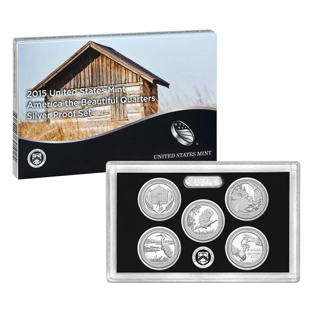 2015 S United States Mint America the Beautiful Quarters Silver Proof Set™ (Q5H) OGP