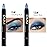 Kaely 2Pcs Bright Blue Eyeshadow Stick for Older Women, Metallic Shimmer Glitter Cream Eye Shadow Pencil Crayon, Light Blue Eyeliner Waterproof Halloween Makeup, 11+13