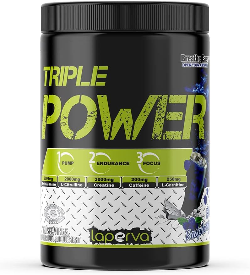 LAP TRIP POWR BLUE RASP 60SERV//BB PRE WORKOUT S A