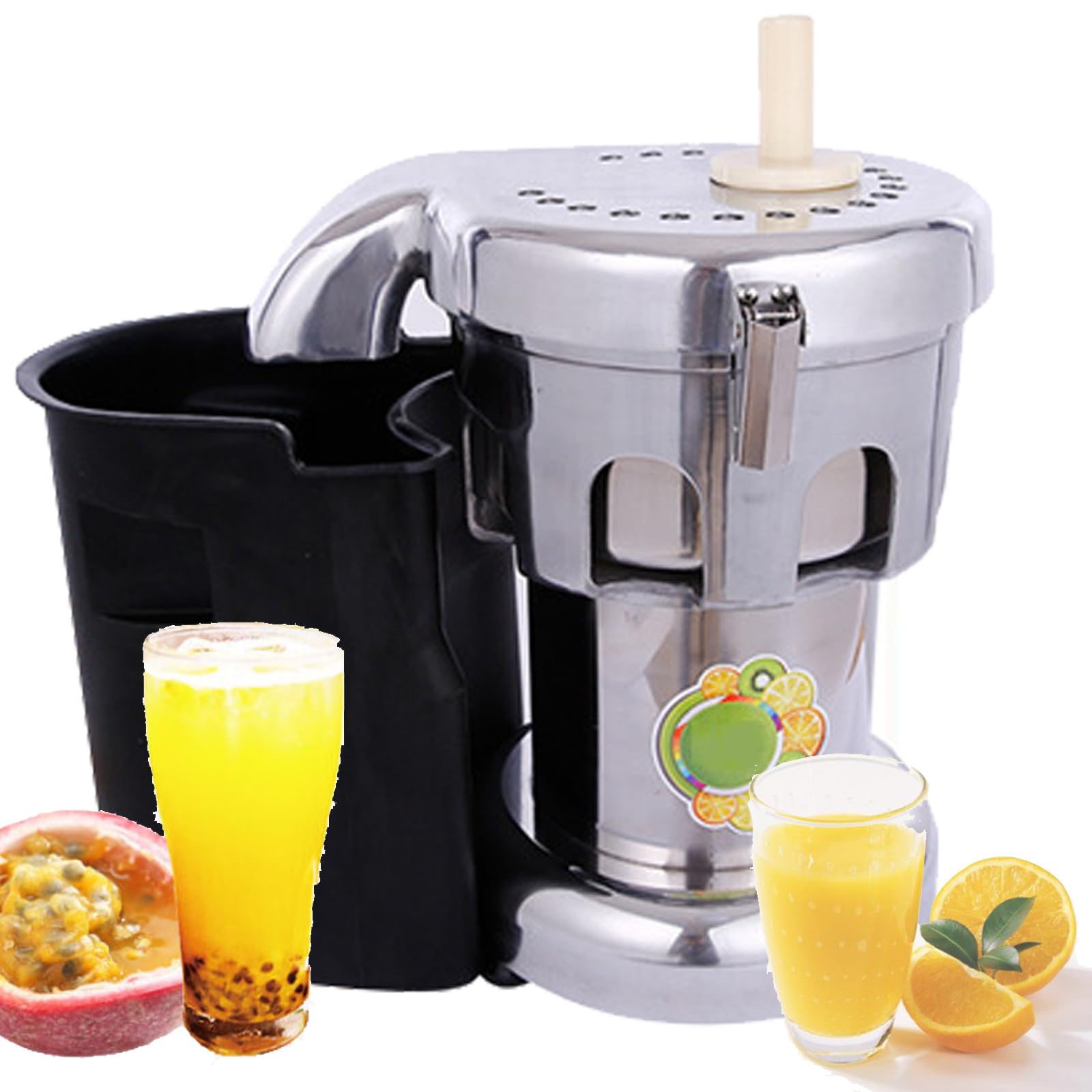 MYUYEE Centrifugal Juicer with 80 MM Wide Mouth Food Chute, 550W Cold Press Juicer,Commercial Juicer Extractor Machine with Automatic Slag Outlet for High Nutrient Fruits Vegetable (B)
