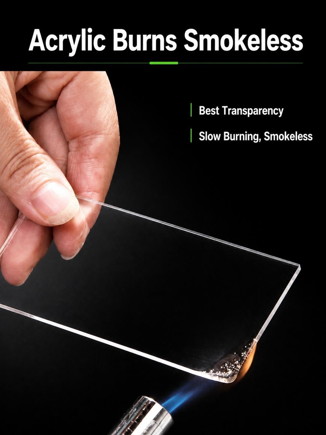 Tapa para acuario de acrílico transparente con orificios, 2 mm grosor