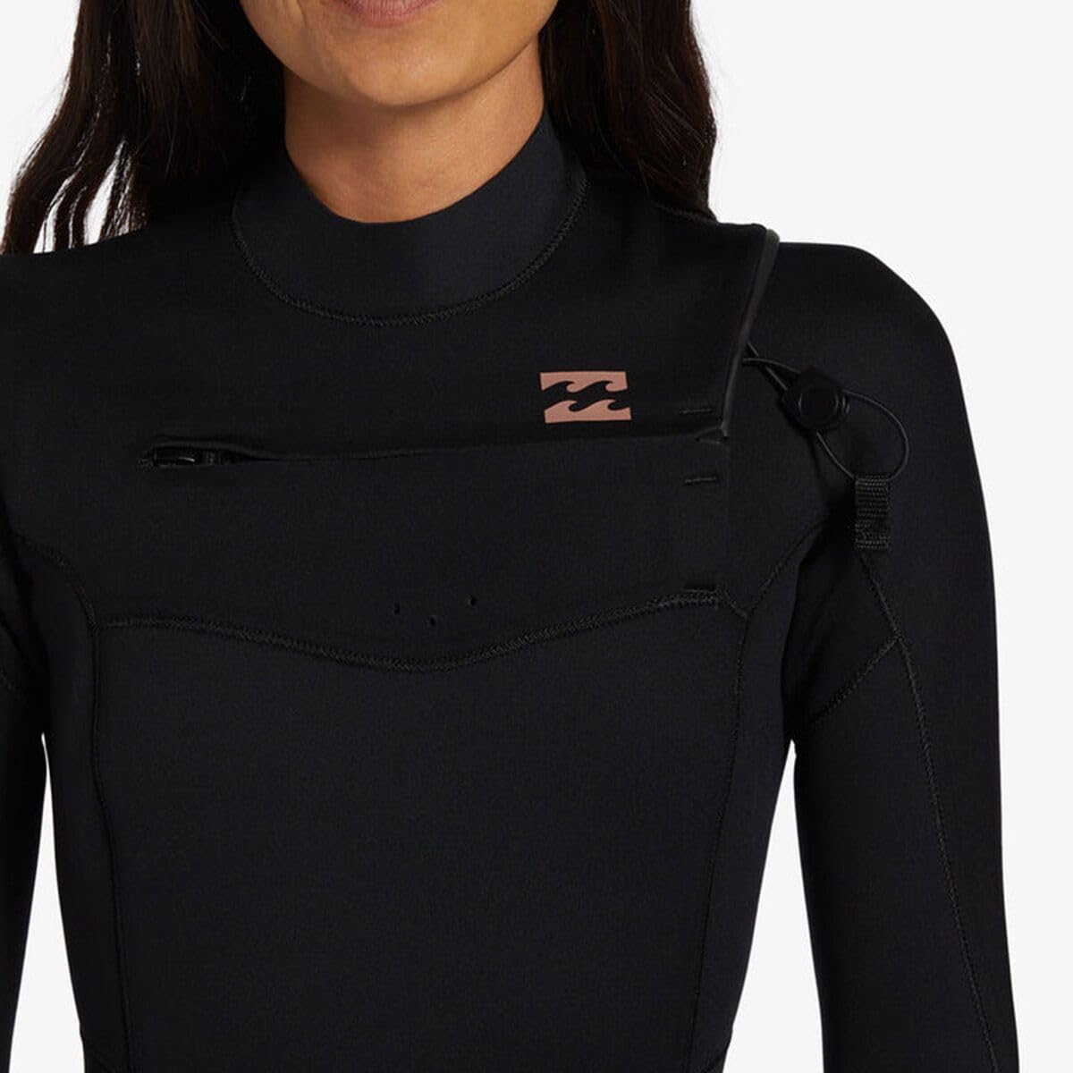 BILLABONG Da Donna Foil 4/3mm Chest Zip 2024 Muta ABJW100188 - Black