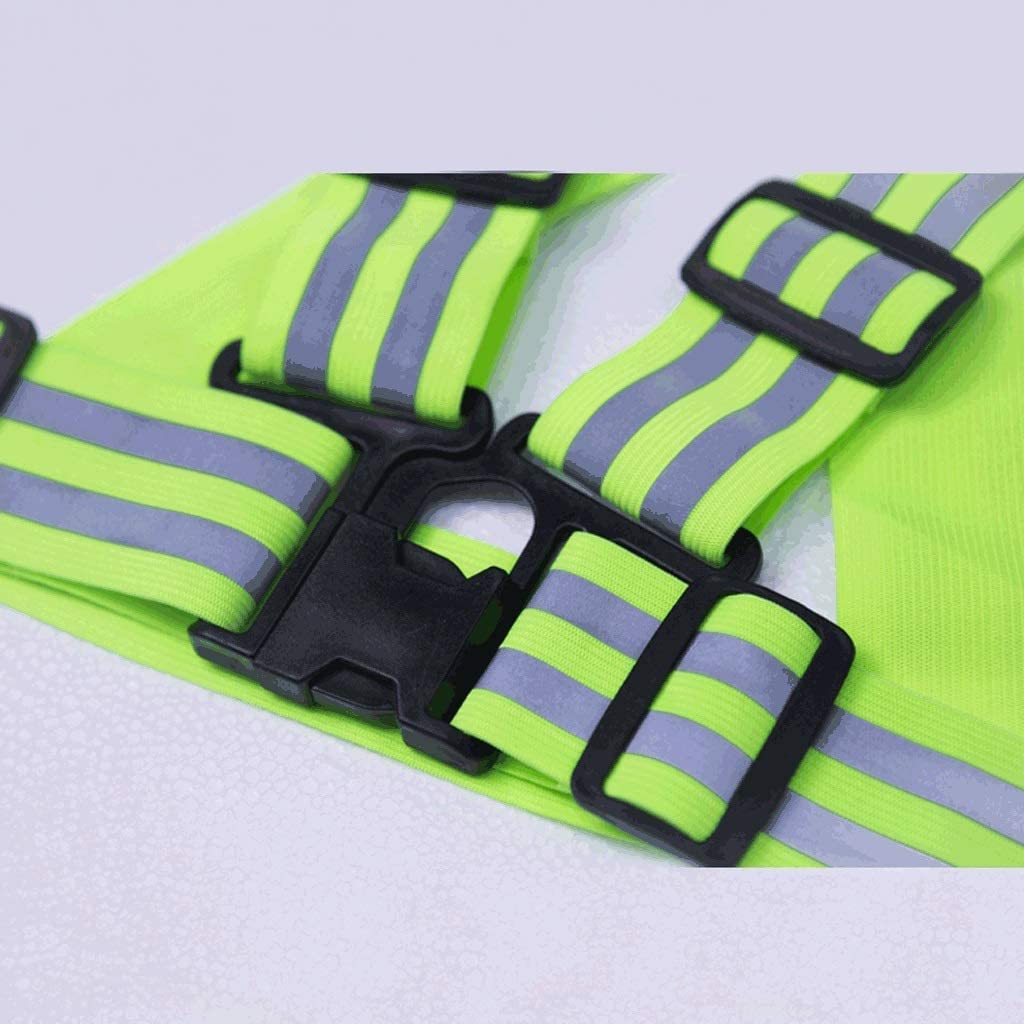 Giubbotti ad Alta visibilità, Gilet di Sicurezza, Gilet Elastico Riflettente, Gilet di Sicurezza Riflettente, Gilet Riflettenti per Ciclismo, Notte, attività all'aperto (Cintura XXL)