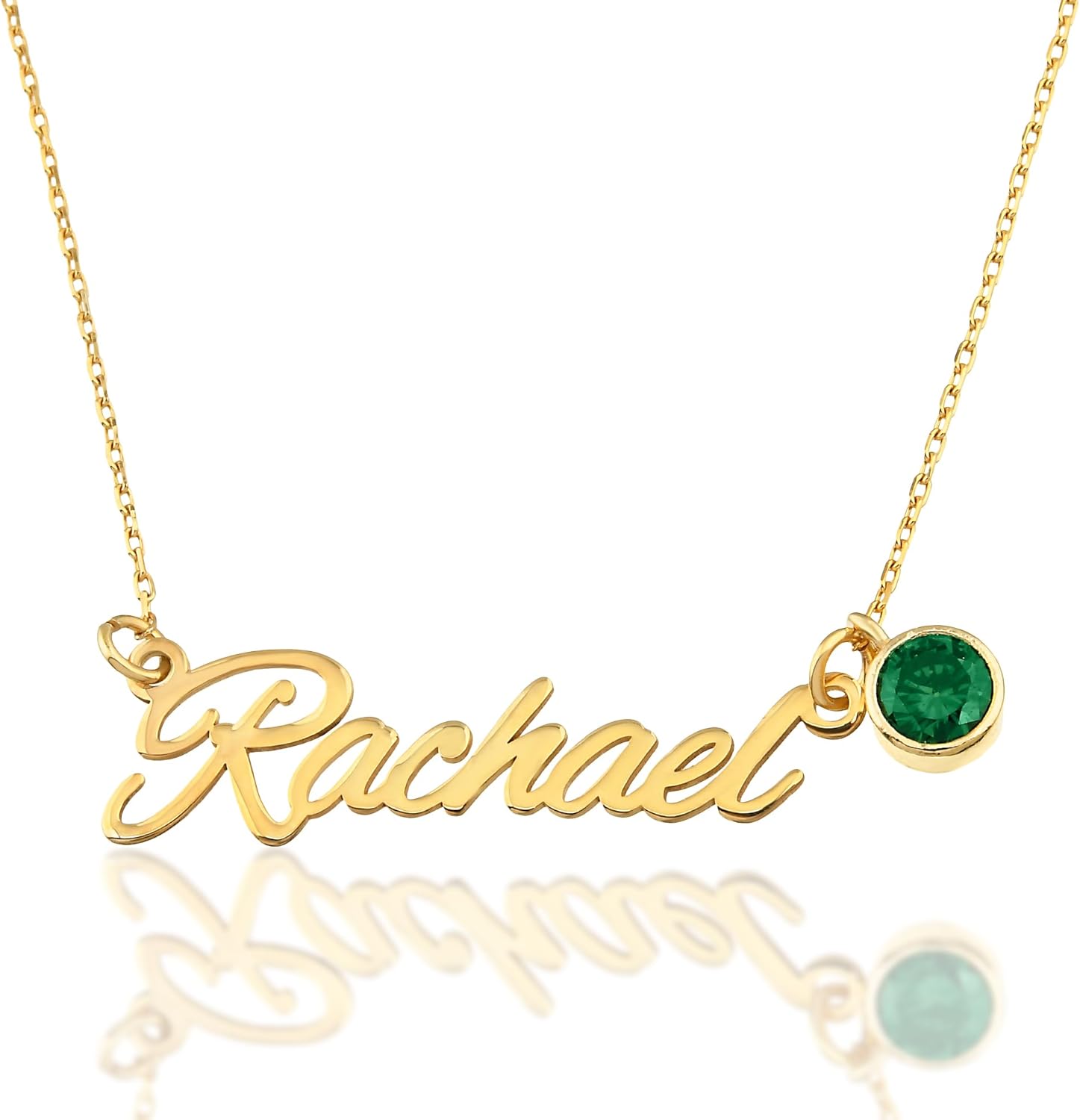 14K Solid Gold Custom Name Necklace For Women, Personalized Name Necklace in Sterling Silver or 14K Solid Gold, Personalized Jewelry, Perfect Gifts for Her Mom Mother's Day