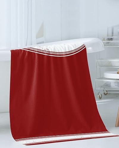 Miniatura 3 de Christmas Bath Towels for Bathroom Set - Luxury Towels Gifts for Women,Quick Dry Beach Kitchen Hand Hair Face Yoga Workout Gym Towel and Dish