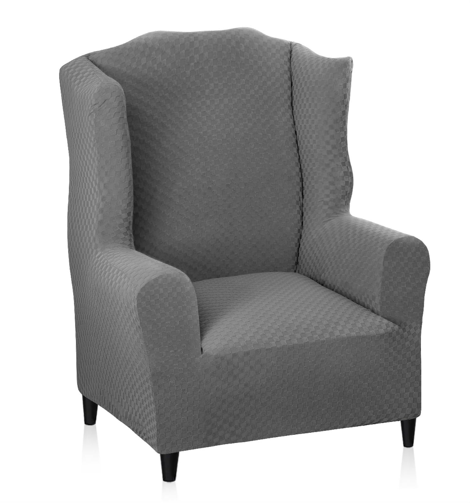 ChenTaiBB 1 Piece Stretch Wingback Chair Cover Stretch Wing Chair Covers Chair Furniture Protector Cover Wingback Armchair Slipcover for Living Room