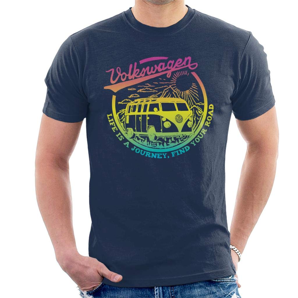 Volkswagen Life is A Journey Men's T-Shirt Navy Blue