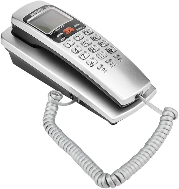 Landline Telephone, FSK/DTMF Caller ID Telephone Corded Fixed Telephone