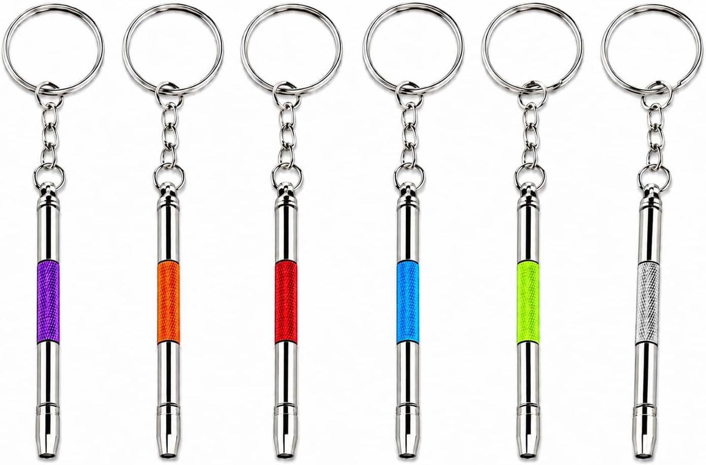 6Pcs Eyeglass Repair Kit, Keychain Screwdriver Set for Glasses Repairing