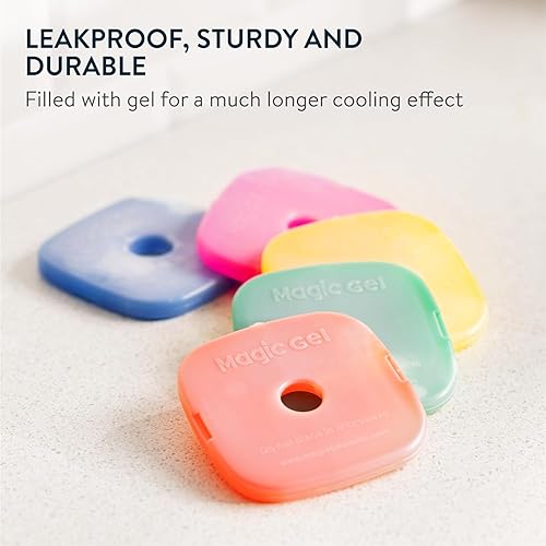 Miniatura 4 de 5 paquetes de hielo para caja de almuerzo ¡Refrigeradores finos para mantener su almuerzo frío, fresco y crocante! (Ajuste fino)