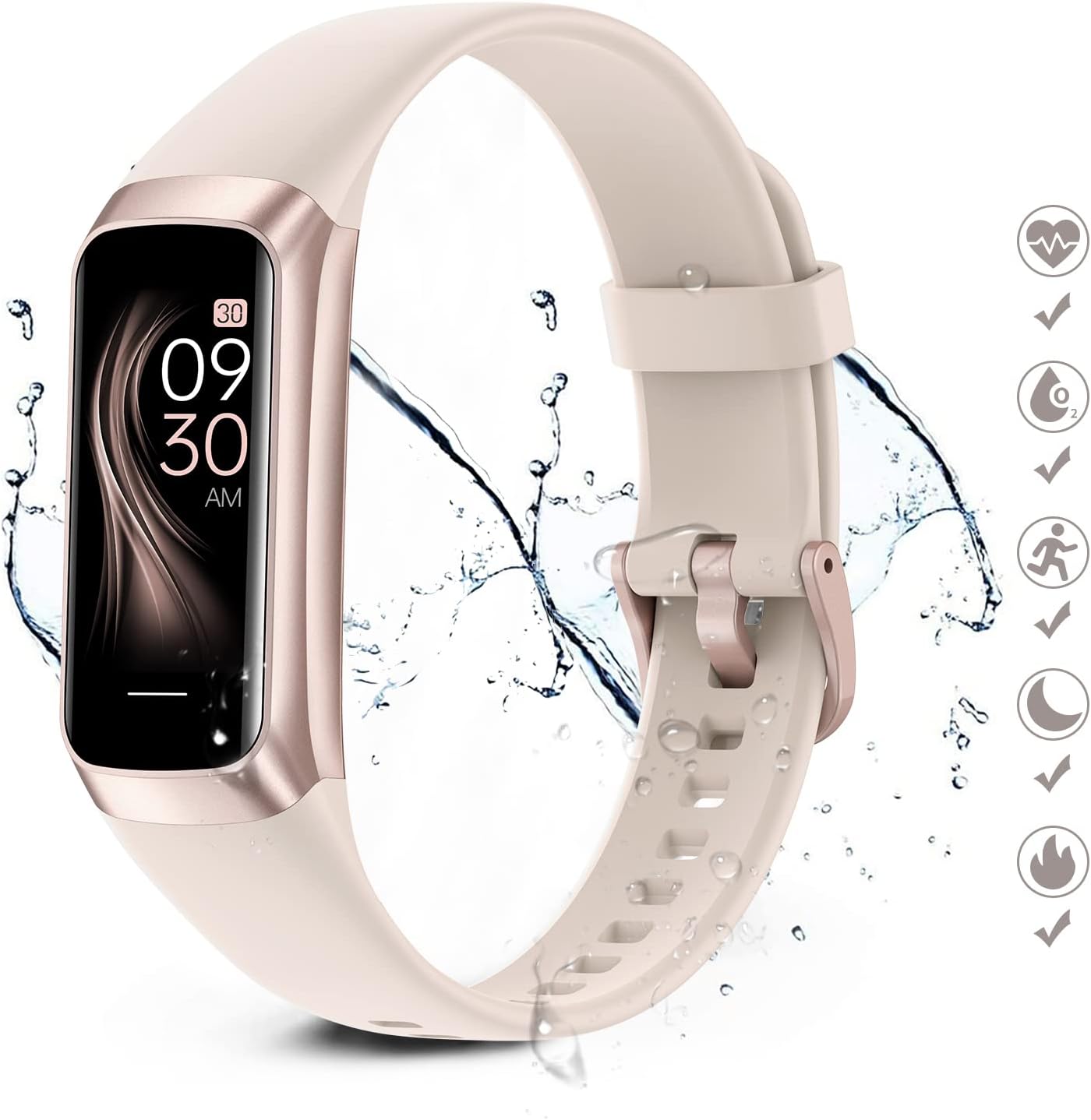 IMFRCHCS Fitness Tracker, Smart Watches with Blood Pressure and Heart