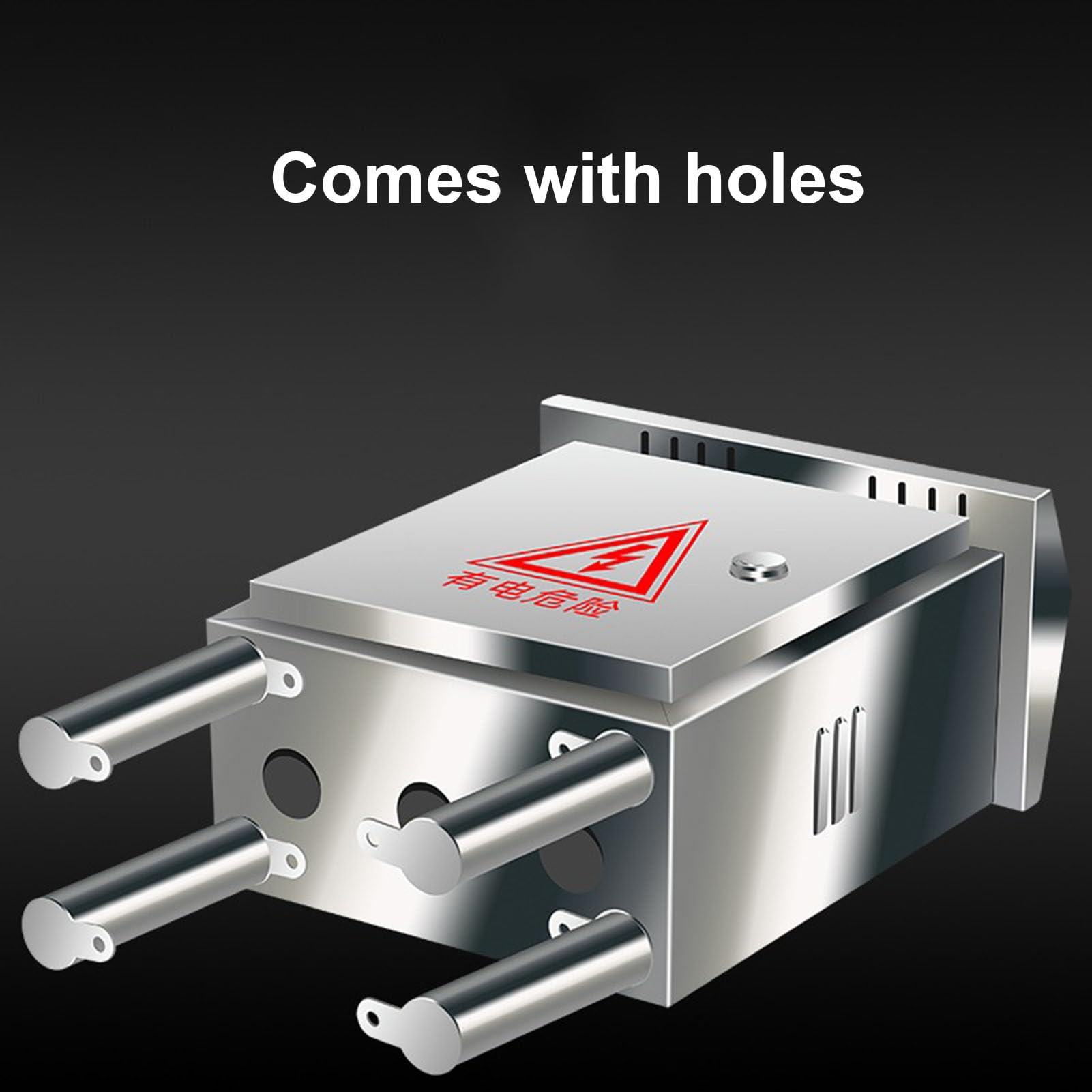 XBTGS Scatola di recinzione elettrica in acciaio inossidabile resistente alle intemperie con staffa di montaggio, 400 x 500 x 180 mm, per protezione da apparecchiature elettroniche esterne, durevole