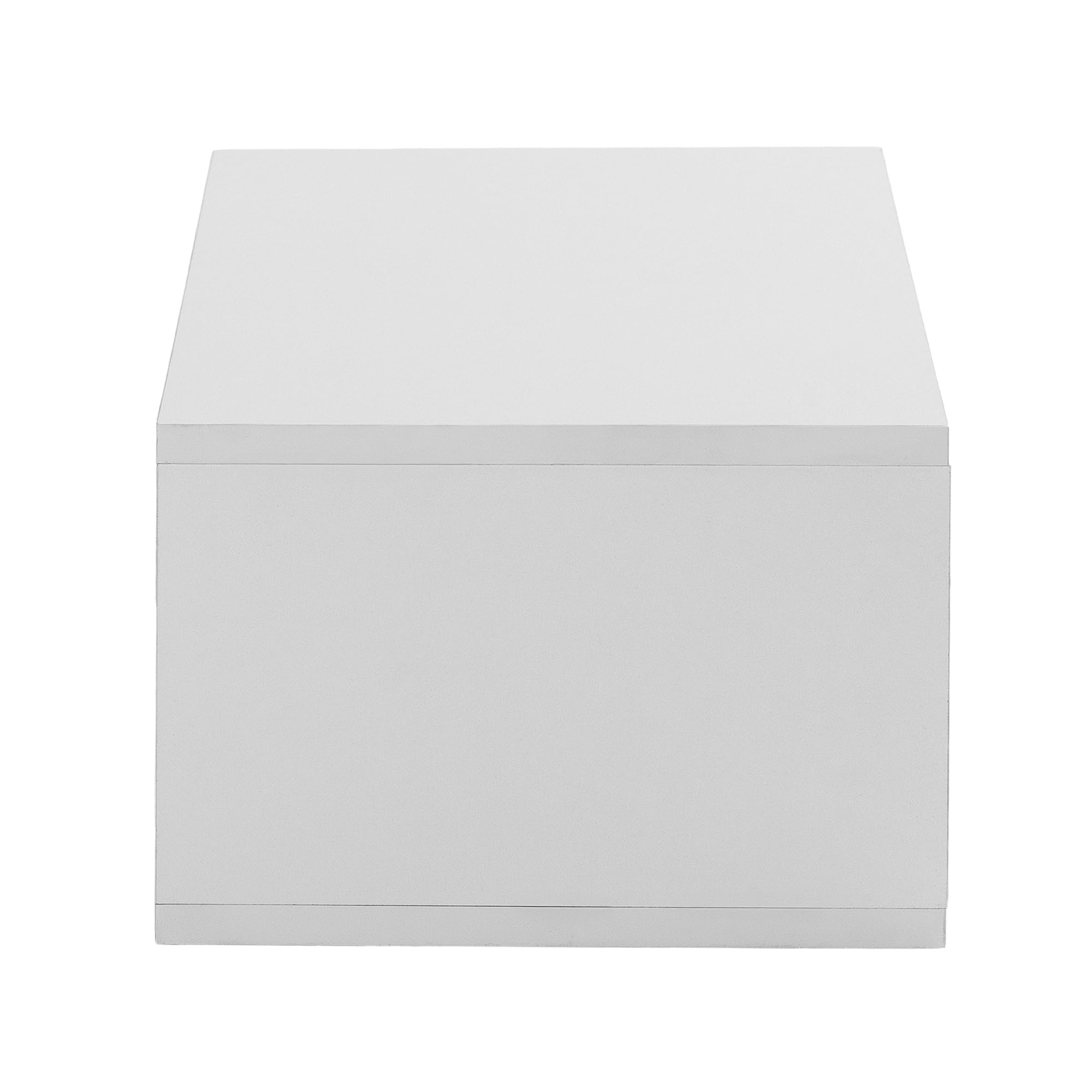 HOMN LIVING Console sospesa per ingresso Auri 2 cassetti colore bianco, 100 cm (larghezza) 30 cm (profondità) 20 cm (altezza)